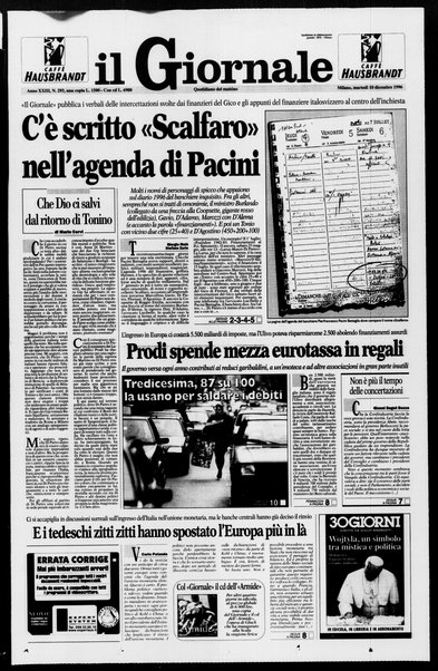 Il giornale : quotidiano del mattino